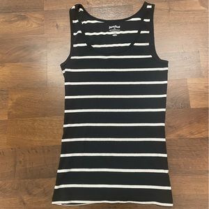 Old Navy “perfect” LG Navy/White Striped Tank Top